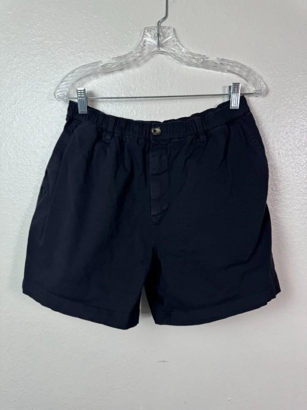 Cove Men Black Casual Elastic Waist Pullon Shorts Size 34 5